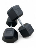 Shehaj Fitness Hex Rubber Dumbbell Pairs