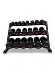 Round Dumbbell 2.5kg-30kg Set & 3 Tier Rack Full Home Gym Weights Training