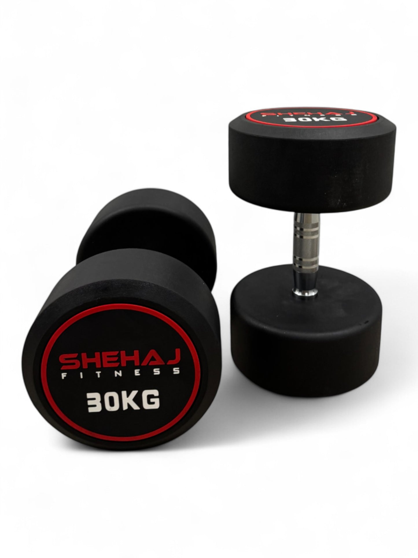 Round Dumbbells Cast Iron Rubber Encased 2.5kg-30kg Home Gym Weights Set Pairs