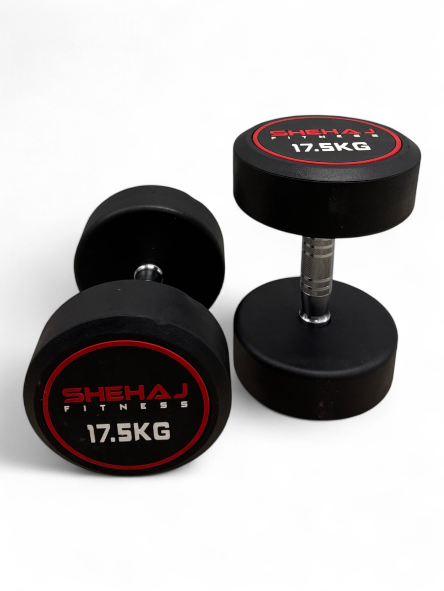 Round Dumbbells Cast Iron Rubber Encased 2.5kg-30kg Home Gym Weights Set Pairs