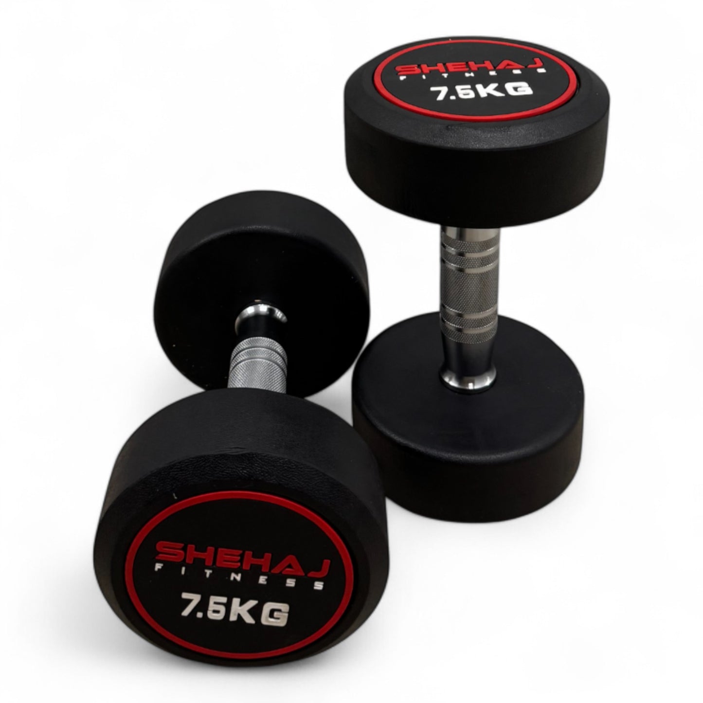 Round Dumbbells Cast Iron Rubber Encased 2.5kg-30kg Home Gym Weights Set Pairs