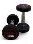 Round Dumbbells Cast Iron Rubber Encased 2.5kg-30kg Home Gym Weights Set Pairs