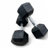 Shehaj Fitness Hex Rubber Dumbbell Pairs
