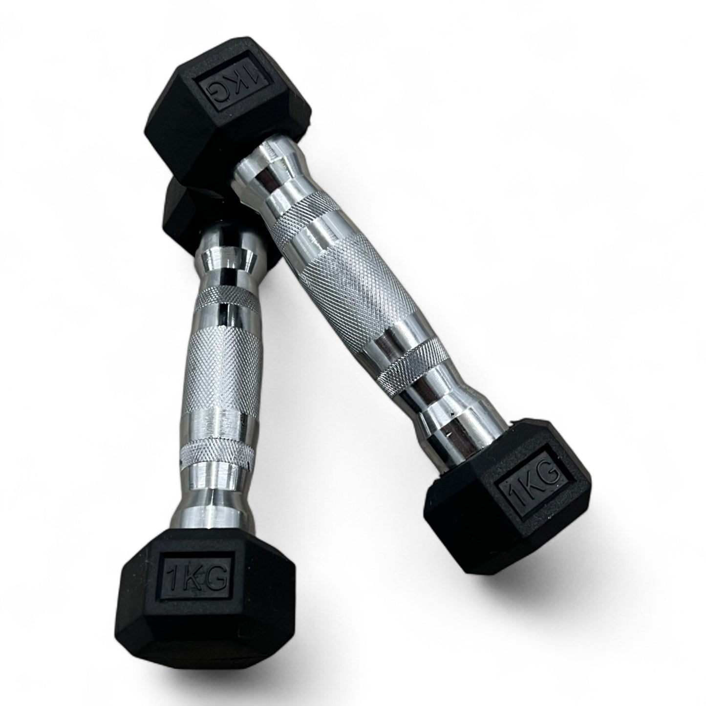 Shehaj Fitness Hex Rubber Dumbbell Pairs