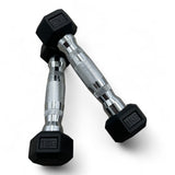 Shehaj Fitness Hex Rubber Dumbbell Pairs