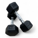 Shehaj Fitness Hex Rubber Dumbbell Pairs