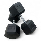 Shehaj Fitness Hex Rubber Dumbbell Pairs