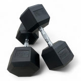 Shehaj Fitness Hex Rubber Dumbbell Pairs