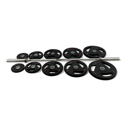 Shehaj Fitness Rubber Tri-Grip Olympic Weight Plates
