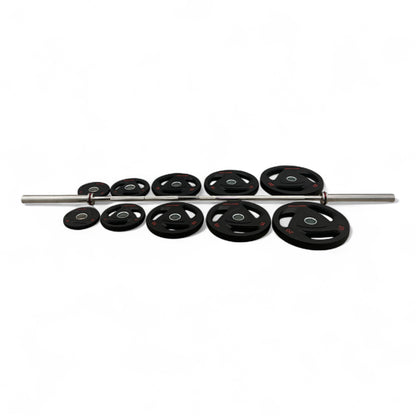 Shehaj Fitness Rubber Tri-Grip Olympic Weight Plates