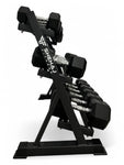 5–30kg Hex Dumbbell Set with 3-Tier Rack – 11 Pairs in 2.5kg