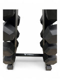 2.5–15kg Hex Dumbbell Set with Rack – 6 Pairs Weights