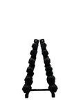 5–20kg Hex Dumbbell Set with Vertical Rack – 6 Pairs