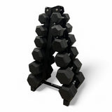 Shehaj Fitness Hex Rubber Dumbbell Pairs