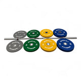 Coloured Bumper Olympic Weights Plates 5kg 10kg 15kg 20kg 25kg 100kg/150kg Set
