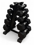 1–5kg Hex Dumbbell Set 5 Pairs with Mini Vertical Rack Stand Home Gym Weights