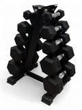 1–5kg Hex Dumbbell Set 5 Pairs with Mini Vertical Rack Stand Home Gym Weights