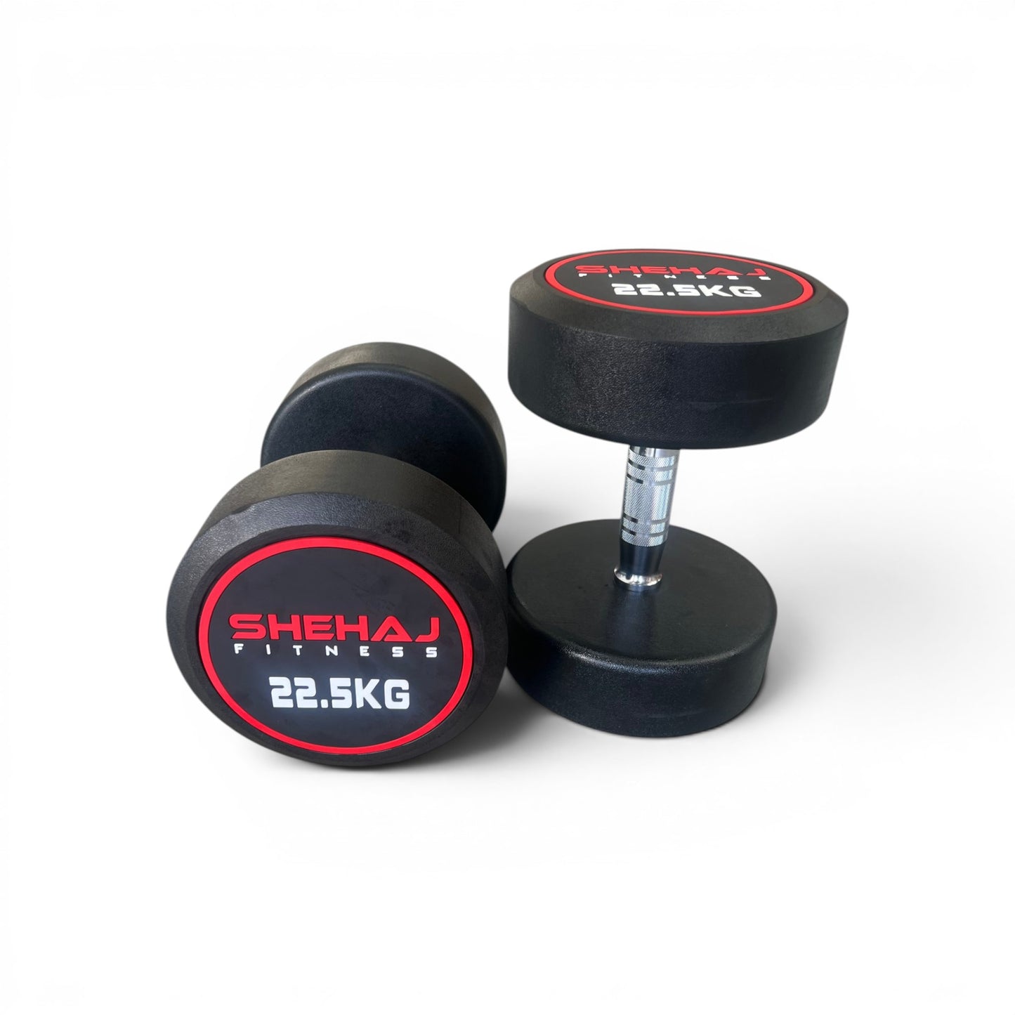 Round Dumbbells Cast Iron Rubber Encased 2.5kg-30kg Home Gym Weights Set Pairs