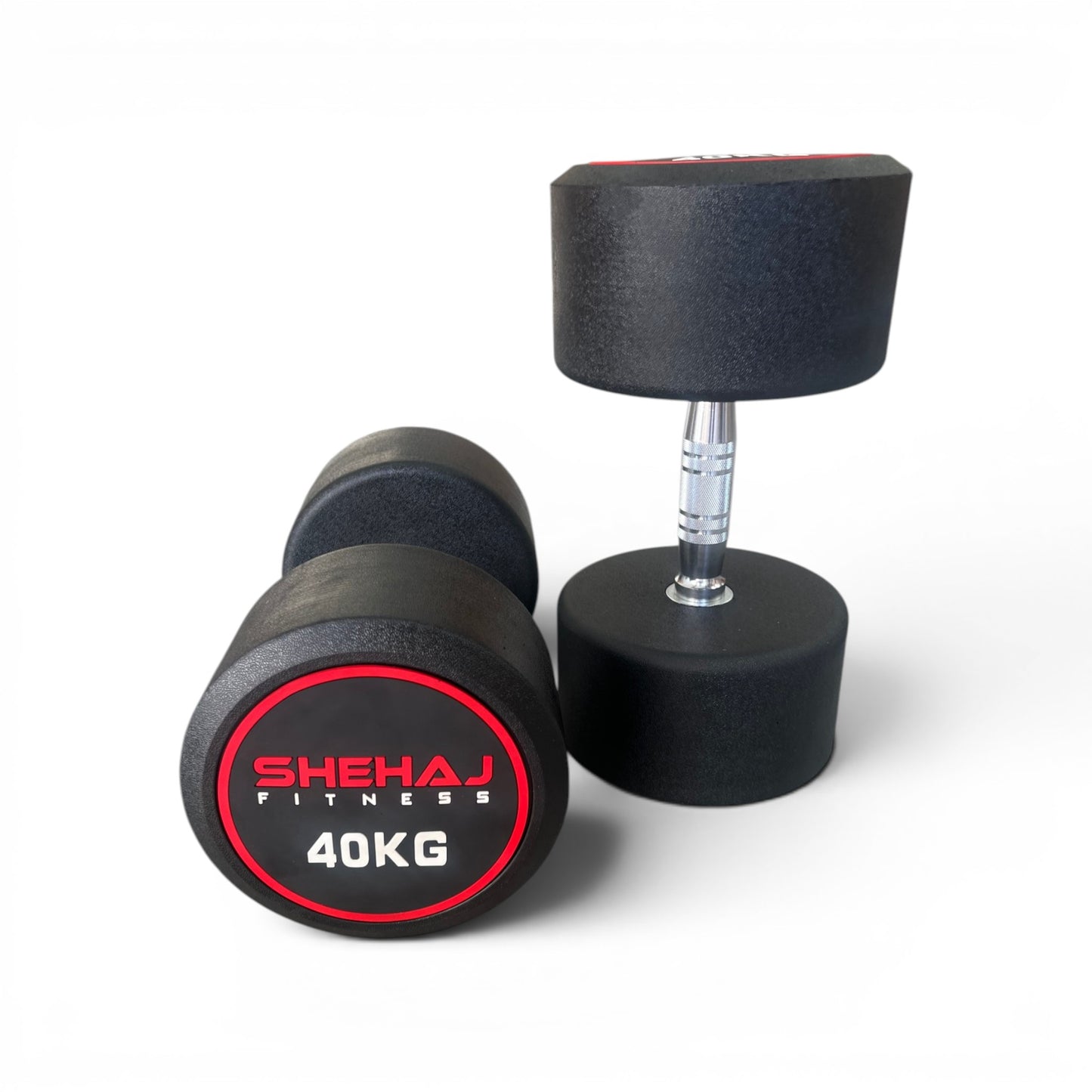 Round Dumbbells Cast Iron Rubber Encased 2.5kg-30kg Home Gym Weights Set Pairs