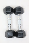 Shehaj Fitness Hex Rubber Dumbbell Pairs