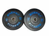 Shehaj Fitness Olympic Rubber Bumper Plates 5kg - 25kg and 100kg set