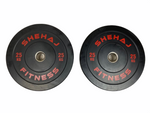 Shehaj Fitness Olympic Rubber Bumper Plates 5kg - 25kg and 100kg set