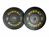 Shehaj Fitness Olympic Rubber Bumper Plates 5kg - 25kg and 100kg set