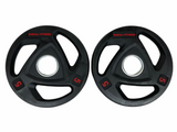 Shehaj Fitness Rubber Tri-Grip Olympic Weight Plates