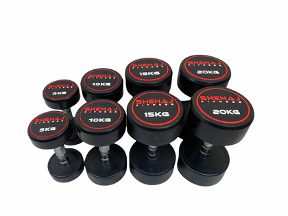 Shehaj Fitness Rubber Dumbbell Pairs