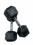 Shehaj Fitness Hex Rubber Dumbbell Pairs