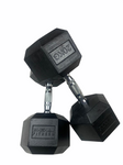 Shehaj Fitness Hex Rubber Dumbbell Pairs