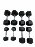 Shehaj Fitness Hex Rubber Dumbbell Pairs