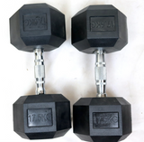 Shehaj Fitness Hex Rubber Dumbbell Pairs